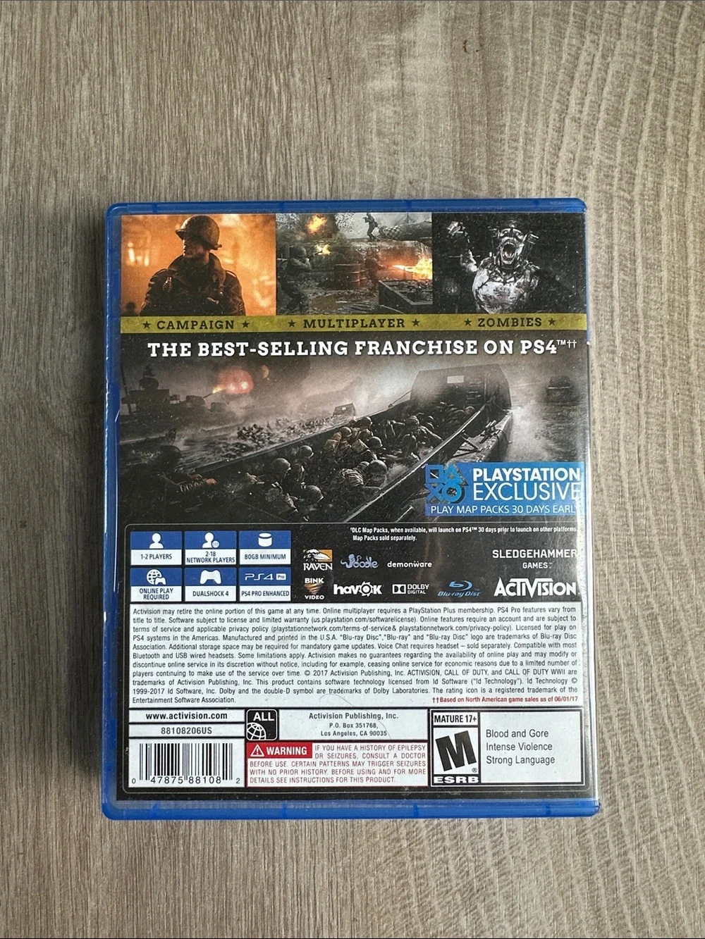 🎮 Call of Duty: WWII – PS4 | Complete in Case | Great Condition